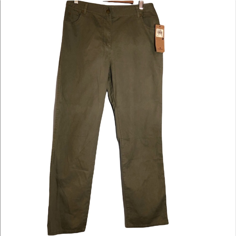 Woolrich Womens Jackson Jean Light Olive Size 12 NWT